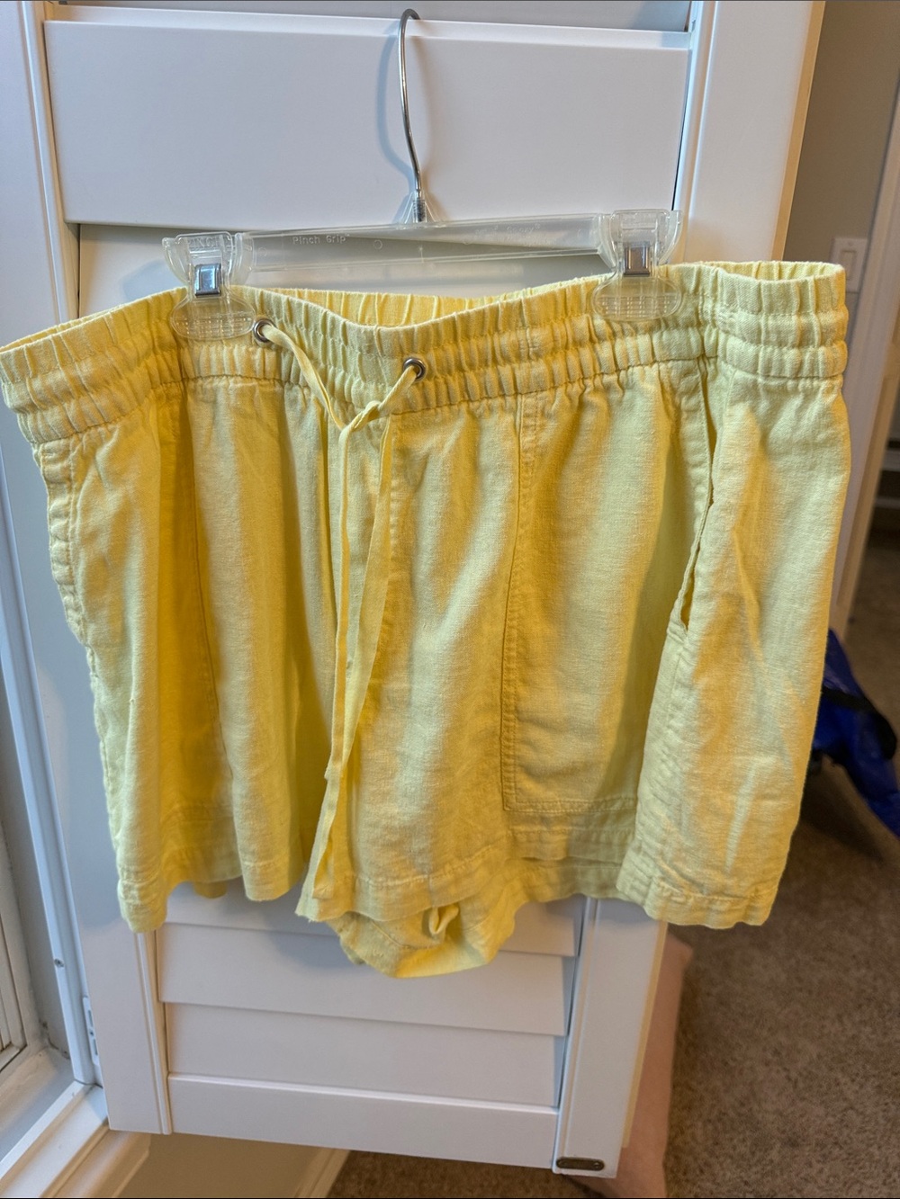 GAP Sunny Yellow Elastic Waist linen Shorts